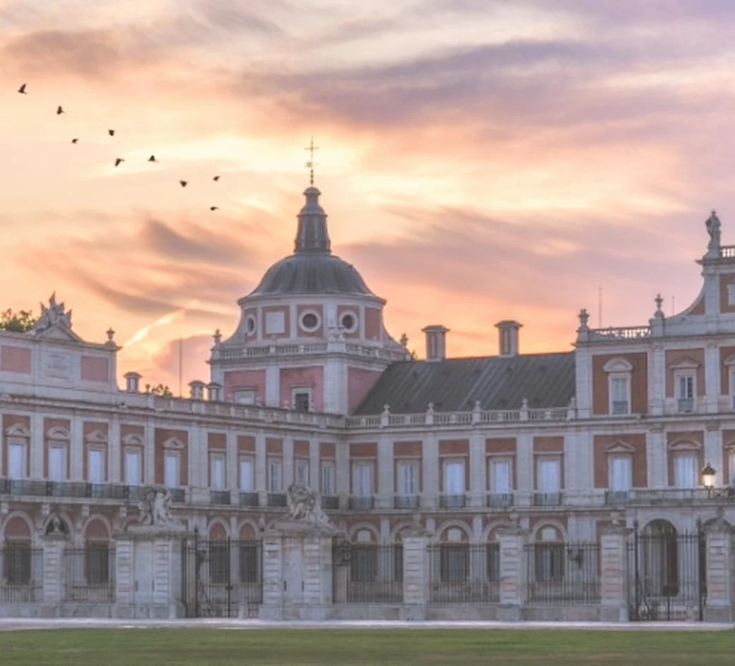 Cúpula del Palacio Real de Aranjuez al atardecer